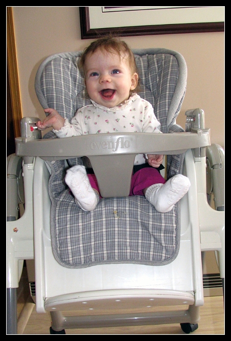 1st time in High Chair